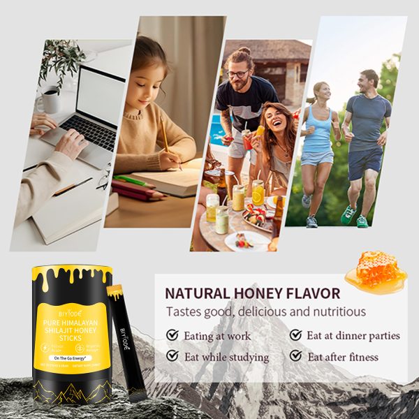 BIYODE Organic Himalayan Shilajit Sticks | Pure Honey & Saffron Infused | Energy Boost & Immune Support | Edible | 30 Sticks - Image 9