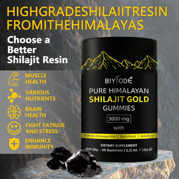 Pure Himalayan Shilajit Gummies | WithAshwagandha, Gokshura & other herbs - Image 4