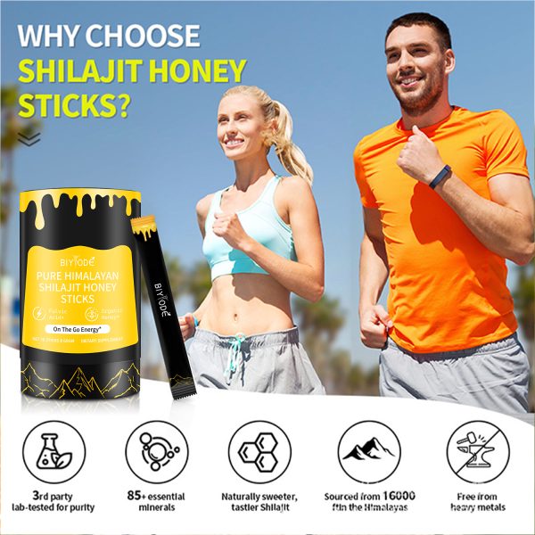 BIYODE Organic Himalayan Shilajit Sticks | Pure Honey & Saffron Infused | Energy Boost & Immune Support | Edible | 30 Sticks - Image 7
