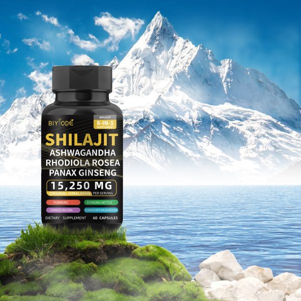 BIYODE Shilajit Supplement-All-in-One MultivitaminEnergy Booster with Ashwagandha & 7+ ExtraStrength Ingredients for Men/Women -60Nutrition Capsules - Image 3